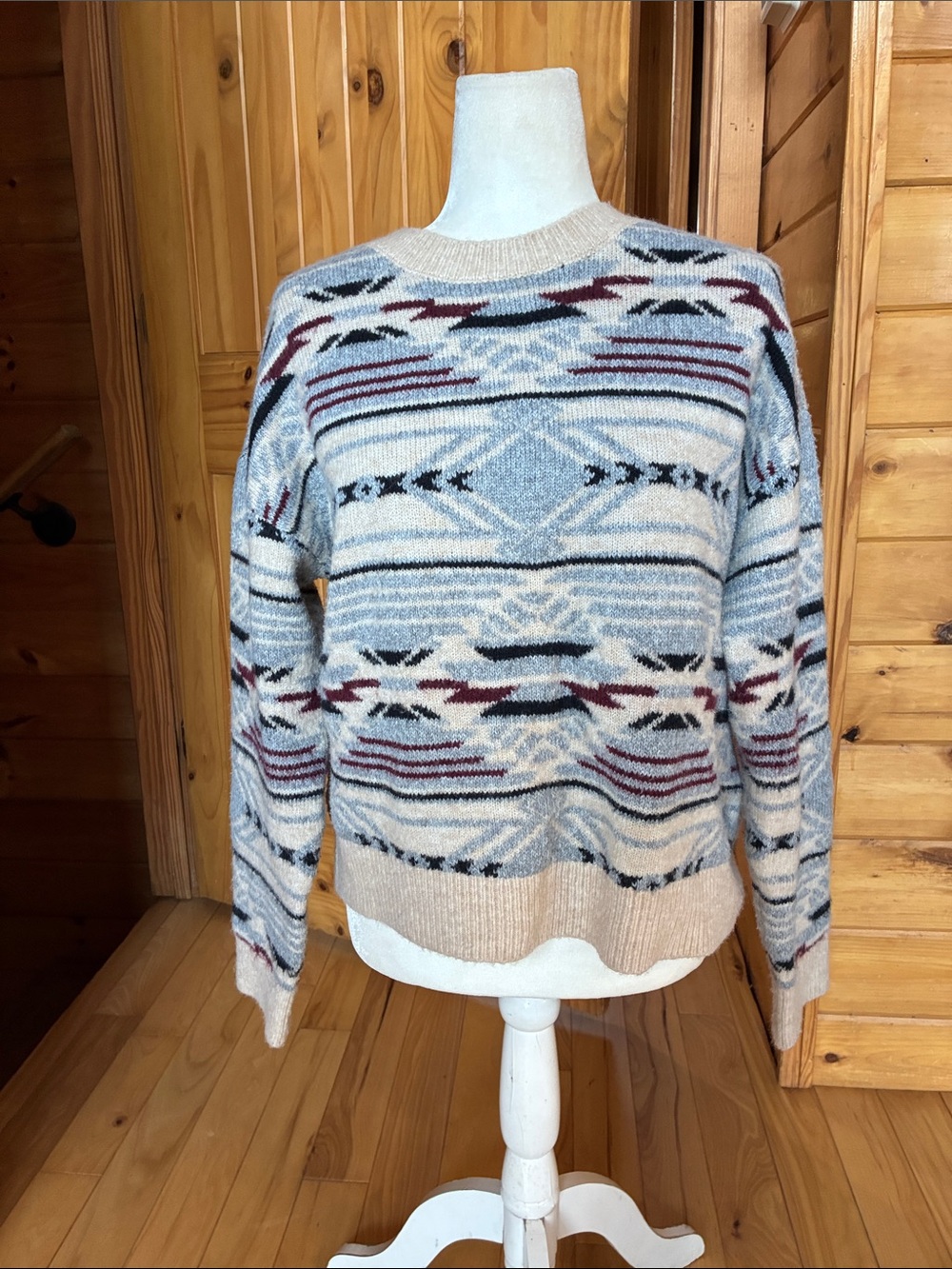Lucky brand Aztec look sweater
